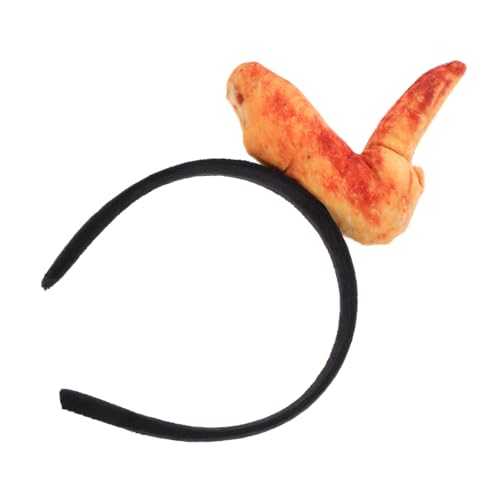 COLLBATH Stirnband aus Lebensmittelimitat fasching haarreif karneval haarreif Simulationslebensmittel-Stirnband Chicken Wings Hut Haar Klammern Outfit Simulation Essen Cosplay Stirnband von COLLBATH