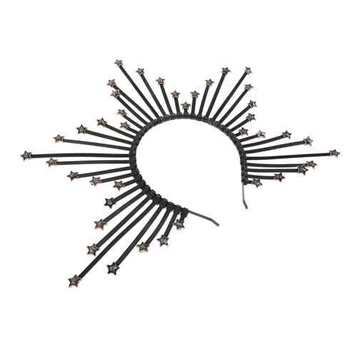 COLLBATH Vintage Metall Und Kunststoff Stirnband Für Damen Party Foto Requisite Retro Weihnachten Cosplay Abschlussbälle Mottopartys Verlobungen Leicht Kompakt Tragbar von COLLBATH