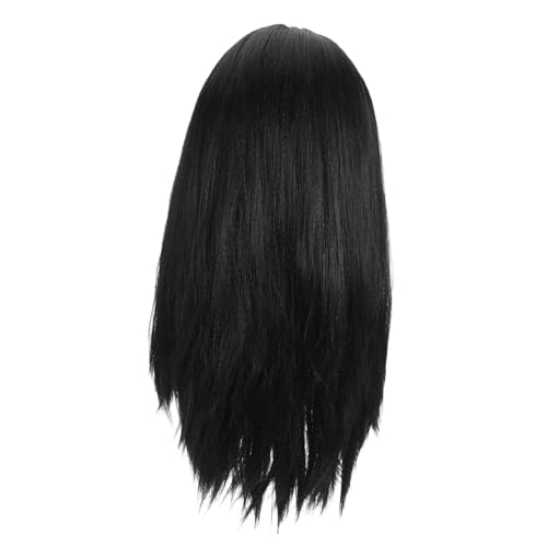 COLLBATH Stirnbandperücke Perücken Für Frauen Lange Synthetische Perücken Synthetische Glatte Haarbündel Flechthaar Mit Lockigen Enden Echthaarperücken Geburtstagsperücken von COLLBATH