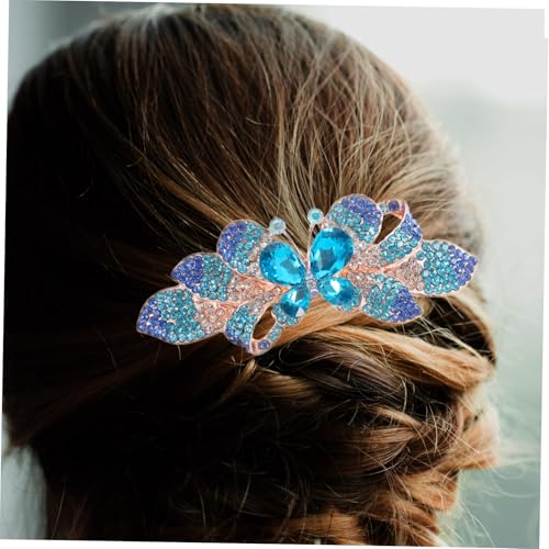 COLLBATH Strass Haarklammer Große Metall Haarspange mit Glitzer für Dickes Haar Damen Styling Frühling Clip Elegantes Haarzubehör für Party Alltag von COLLBATH