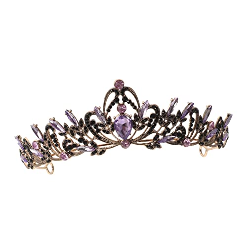 COLLBATH Brautkopfschmuck Hochzeitstiara Krone Strass Stirnband Brautstirnband Haar Accessoires Für Frauen Mädchen Bräute Partydekor Cosplay Weihnachtsfeiern Kostümpartys Karneval von COLLBATH