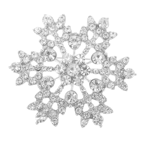 COLLBATH Schneeflocken-brosche Schmuck Strass-kristall-brosche Für Weihnachten Hochzeit Formelle Anlässe Accessoire von COLLBATH
