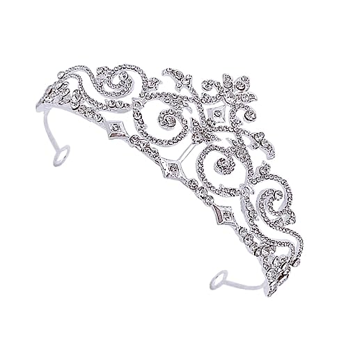 COLLBATH Strass Tiara Krone für Damen Leichter Braut Haarreif mit Funkelnden Kristallen Eleganter Haarschmuck für Hochzeit Party Abschlussball und Festliche Anlässe von COLLBATH