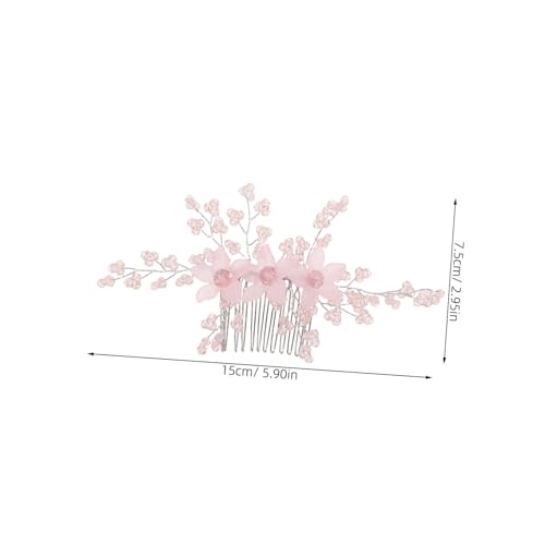 COLLBATH Strass-haarkamm Für Braut Hochzeit Schmuck-haarspangen Mit Blumen Vintage-haarteil Dekoratives Haar-accessoire Für Party Abschlussball Veranstaltungen von COLLBATH