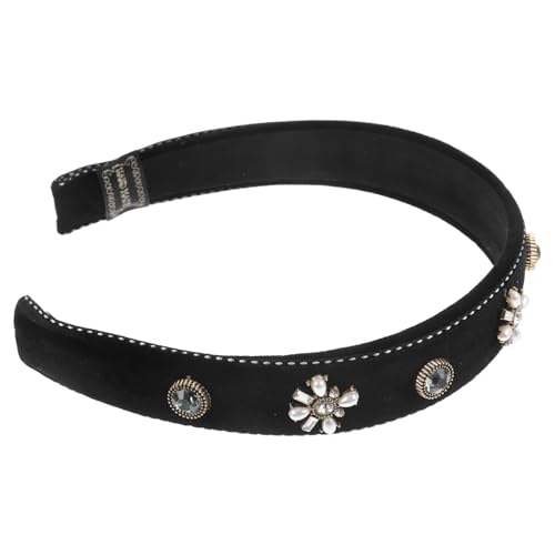 COLLBATH Strass-stirnband Für Damen Gepolstertes Kopfstück Mit Strasssteinen Und Kunstperlen Modisches Stirnband Für Verschiedene Anlässe von COLLBATH