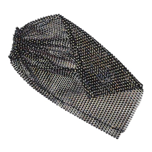 COLLBATH Stylisches Elastisches Netz Stirnband mit Funkelnden Strasssteinen Multifunktionales Kopftuch für Partys Festivals und Besondere Anlässe für Abendveranstaltungen und von COLLBATH