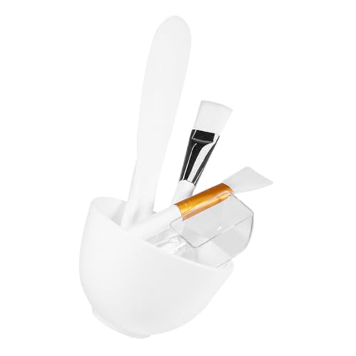 COLLBATH Teiliges DIY Masken Silikon Rührschüssel Rührstab Pinsel und Löffel Langlebiges Sicheres Material Vielseitig für Gesichts Haarmasken Einfache Anwendung und Reinigung von COLLBATH
