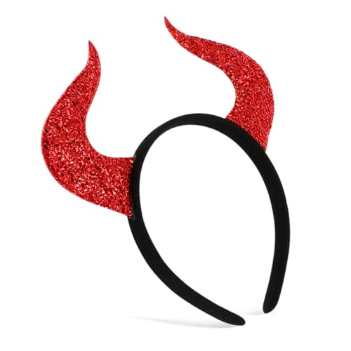 COLLBATH Halloween Dämonenhorn Haarreif Lustiges Kopfschmuck-accessoire Für Kostümpartys Cosplay Und Karneval Leicht Und Bequem Für Ganzen Tag von COLLBATH