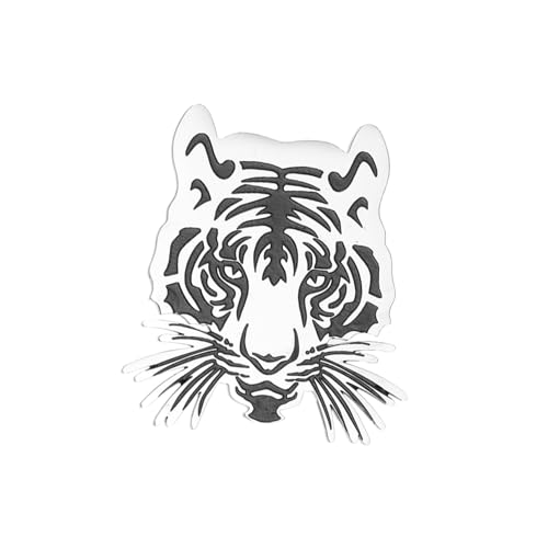 COLLBATH Tiger Brosche Kleidung Corsage 2022 chinesische neujahrsverzierungen merksam trachtenbrosche Ornament Pullover Broschen Tigerbruststift Strasssteine Abzeichen Schal schmücken Weiß von COLLBATH