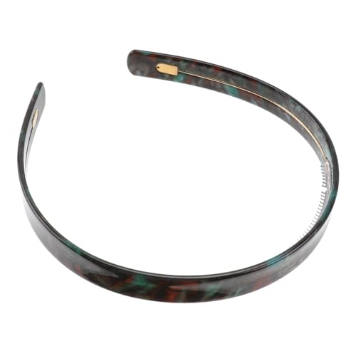 COLLBATH Toothed Acetate Haarband Damen Stirnband Rutschfest Weiches Haarschmuck für Alltag Sport Party und Reise Modisches Breites Kopfband für Frauen Stilvolles Grünes Accessoire von COLLBATH