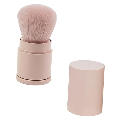COLLBATH Tragbarer Einziehbarer Rouge Foundation Pinsel Weicher Kosmetikpinsel für Damen für Lose Puder und Rouge Make Up Tool für Nahtloses Finish von COLLBATH