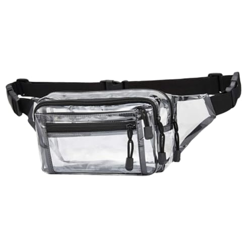COLLBATH Transparente Fanny Pack wasserdichte Brusttasche Outdoor-hüfttasche Mit Reißverschluss Für Damen Herren Laufen Camping Reisen Einkaufen Schule Täglicher Gebrauch von COLLBATH