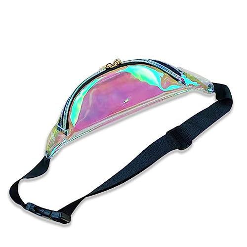 COLLBATH Transparente PVC-Tasche Bedruckte Hüfttasche Holografische Brusttasche Hüfttaschen Für Reise Sport- Damen- Für Schule Modische Leichtes Design Für Wa von COLLBATH