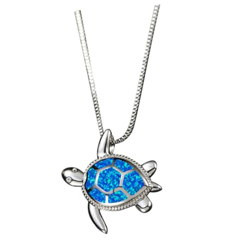 COLLBATH Turtle Necklace für Damen mit Kreativem Schildkröten Anhänger Dekorative Halskette aus Robustem Legierungs Material Stilvoller Beach und Alltagsschmuck in Blau COLLBATH Turtle Necklace für Damen mit Kreativem Schildkröten Anhänger Dekorative Halskette aus Robustem Legierungs Material Stilvoller Beach und Alltagsschmuck in Blau von COLLBATH