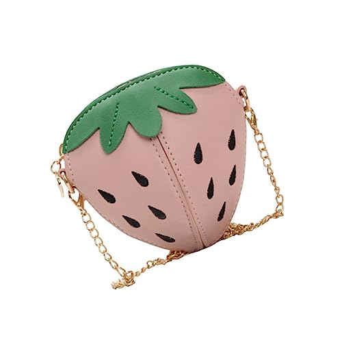 COLLBATH Erdbeertasche Für Mädchen Mit Kettengürtel Leicht Und Praktisch Umhängetasche Für Junge Mädchen Zum Tragen Kleiner Gegenstände von COLLBATH