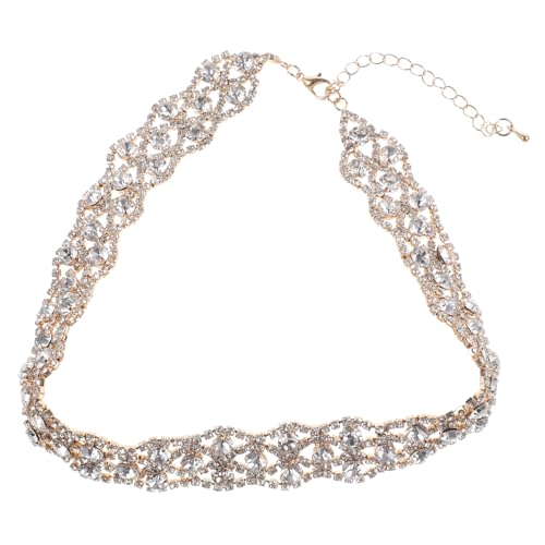 COLLBATH Einstellbare Rhinestone Halskette Modischer Choker Mit Glänzenden Für Besondere Anlässe Passend Zu Verschiedenen Outfits Für Partys Hochzeiten Und von COLLBATH