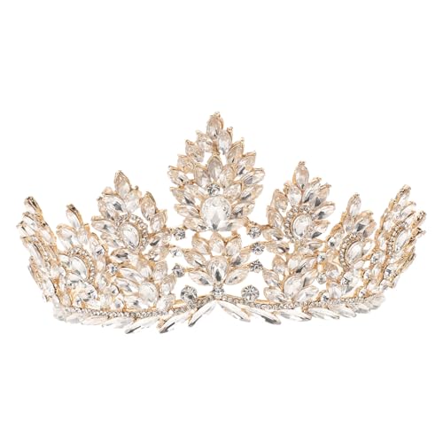 COLLBATH Vintage Barock Haarschmuck für Damen Legierung mit Funkelnden Strasssteinen Leichter Braut Tiara Vielseitiges Accessoire für Hochzeit Geburtstag Ball und Besondere Anlässe von COLLBATH