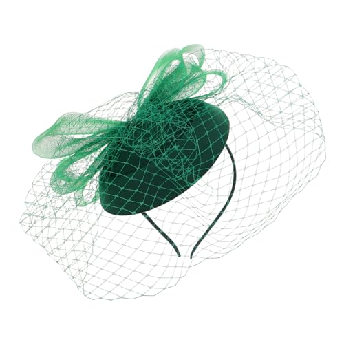 COLLBATH Vintage Braut Fascinator Haarreif mit Mesh Schleier und Funkelnden Strasssteinen Bequemer Haarreifen für Hochzeit Cocktail Teeparty und Fotoshootings Einzigartiges Design für von COLLBATH