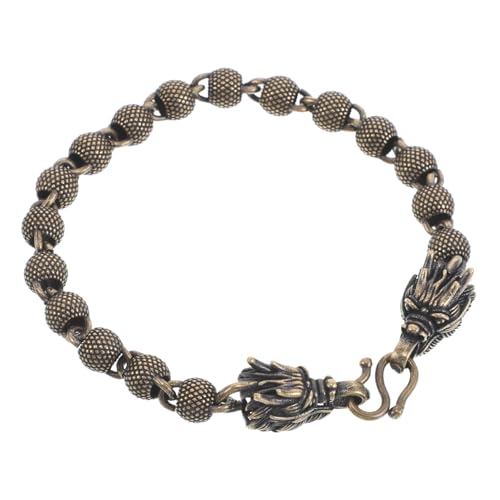 COLLBATH Kupferarmband Drachenperlen Vintage Herrenarmband Kupferschmuck Für Frauen Männer Perlenarmband Kette Aus Reinem Kupfer Armband Aus Reinem Kupfer von COLLBATH
