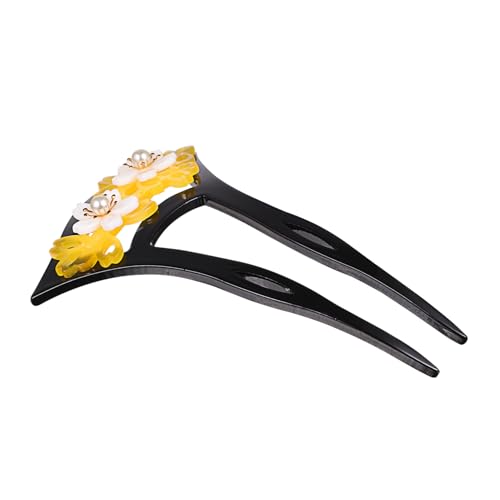 COLLBATH Vintage Haarnadel Retro Haarschmuck U Förmiger Haarstab für Damen und Mädchen Chinesischer Stil Einfach zu Fixieren Stilvolles Design Geeignet für Dichte Haare und Haardutt von COLLBATH