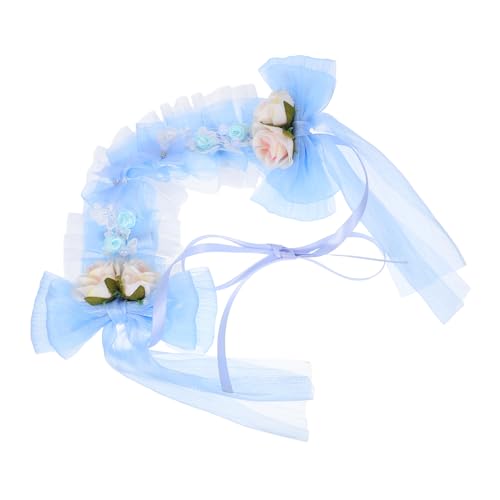 COLLBATH Vintage Kinderkopfbedeckung mit Zarten Perlen und Ripsband für Prinzessinnen Outfits für Besondere Anlässe von COLLBATH