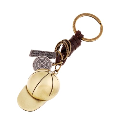 COLLBATH Vintage Baseballmütze Schlüsselanhänger Metalllegierung Kreativer Geschenkanhänger Für Tasche Handy Autoschlüssel Dekoration von COLLBATH