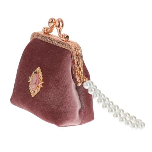 COLLBATH Kleiner Geldbeutel Damen Vintage-Stil Münztasche Tragbare Kleine Geldbörse Modische Wechseltasche Für Frauen Hübsche Münztasche von COLLBATH