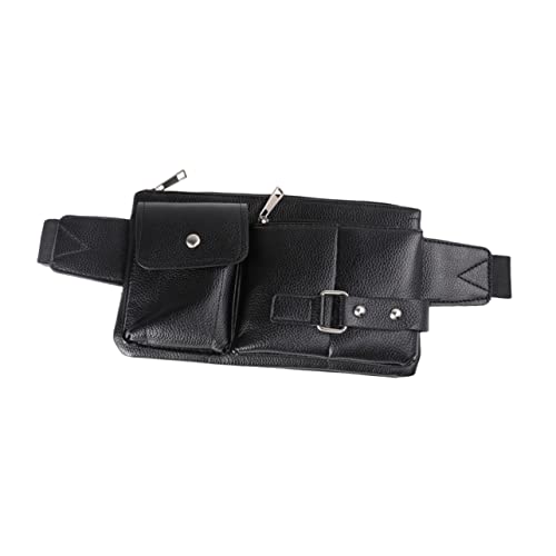 COLLBATH Herren Hüfttasche Multifunktions Crossbody Brusttasche Vintage Tasche Schwarz Für Sport Freizeitgebrauch von COLLBATH