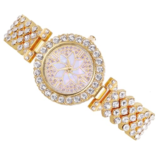 COLLBATH Digital Armbanduhr Damen Freizeitarmbanduhr Zarte Uhr Mit Legierungsarmband Dekorative Damenuhr Uhrenornament Strass-Design Uhr von COLLBATH