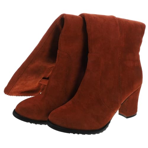 COLLBATH Warme Damenstiefel Herbst Winter Schlanke Hohe Stiefel mit Stabilem Absatz Elastisch und Modische Langschaftstiefel für Alltag und Reise Hochwertige Weiche Materialien von COLLBATH