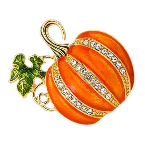 COLLBATH Wasserdichte Strass Kürbis Brosche Damen Leichtes Halloween Anstecknadel Accessoire Für Kleidung Taschen Hüte Festliche Schmuck von COLLBATH
