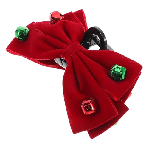 COLLBATH Glocken-haarschmuckspange Für Damen Haarornament Im Glockenstil Haarschmuckclip Aus Samt Elegante Haarspange Mit Fliege von COLLBATH