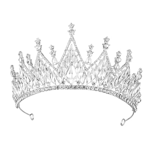 COLLBATH Wunderschöne Silberne mit Funkelnden Strasssteinen Glitzerndes Haaraccessoire für Mädchen und Frauen Geeignet für Hochzeiten Partys und Festliche Anlässe von COLLBATH