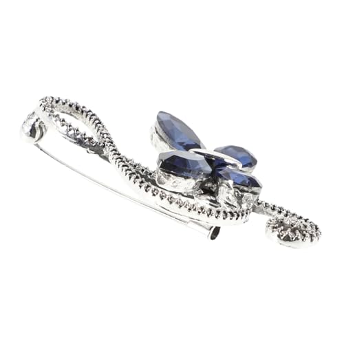 COLLBATH Zartes Rhinestone Musiknoten Brosche Retro Anstecknadel für Damen Herren Funkelnde Brosche für Anzug Hemd Schal Stilvolles Accessoire mit Eleganten Details von COLLBATH