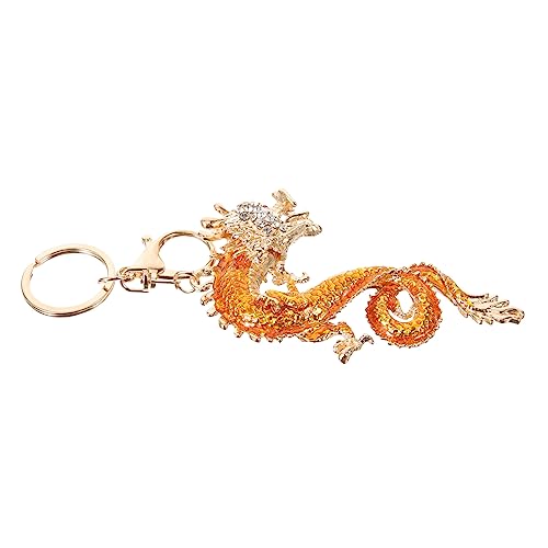 COLLBATH Dekorativer Drachen Schlüsselanhänger Metallanhänger Hängendes Ornament Chinesischer Drachen Schlüsselanhänger Zur Dekoration von COLLBATH
