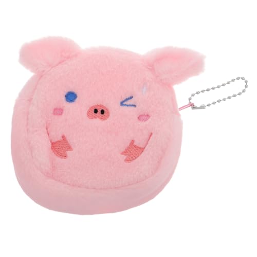 COLLBATH Plüsch-münzbörse in Schweineform Süße Cartoon-Tasche Mit Reißverschluss Mini-Geldbeutel Tier-Aufbewahrungstasche Robuste Plüsch-geldbörse Für Kleine Gegenstände von COLLBATH