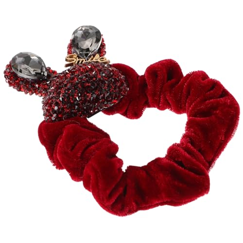 COLLBATH Haar-kopfbedeckung Kaninchen-style Strass Für Frauen Elastisch Haargummi Pferdeschwanzhalter Accessoire Mit Glitzernden Verzierungen von COLLBATH