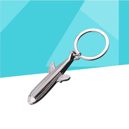 COLLBATH Flugzeug-schlüsselanhänger Aus Metall Anhänger Für Auto Oder Tasche Kreatives Mit Flugzeug- Silber von COLLBATH