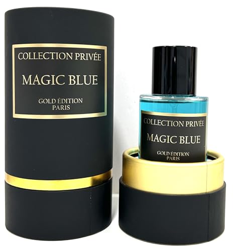 Parfum Magic Blue Private Collection Neue Edition (Gold Edition), Geschenkidee, lang anhaltender und Unisexduft 50ml (Magic Blue) von COLLECTION PRIVÉE GOLD ÉDITION
