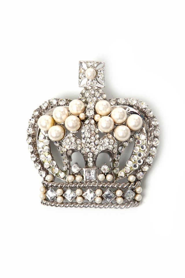 COLLEZIONE ALESSANDRO Brosche Princess, mit Glassteinen von COLLEZIONE ALESSANDRO