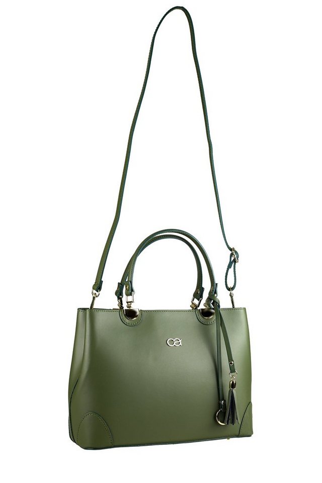 COLLEZIONE ALESSANDRO Henkeltasche Miami, hochwertiges Rindsleder mit Quaste und Anhänger von COLLEZIONE ALESSANDRO