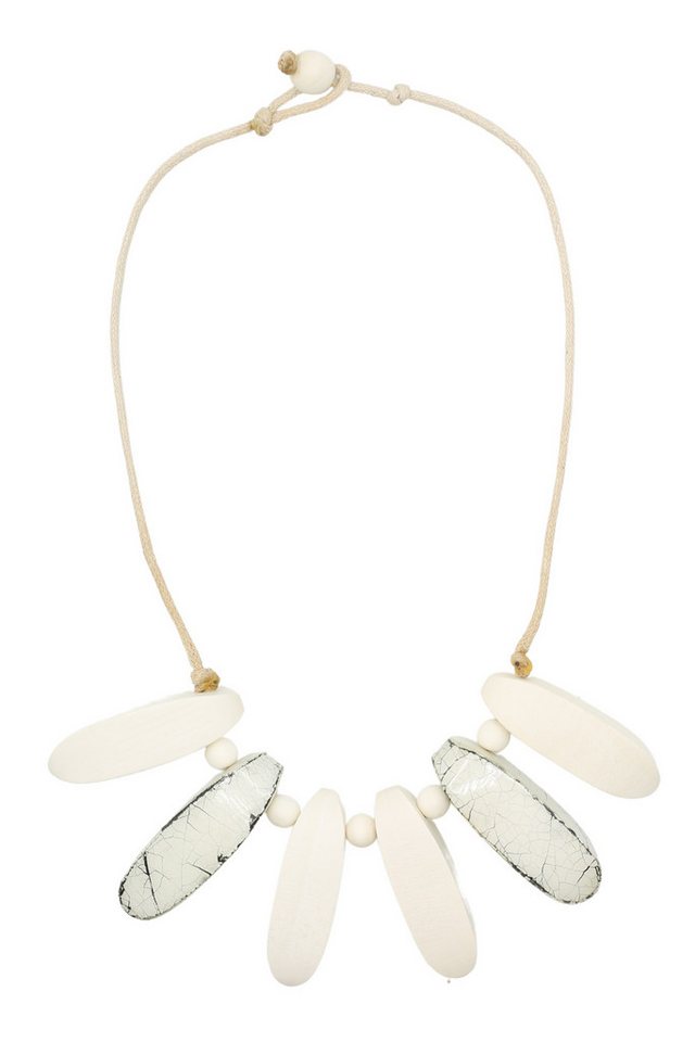 COLLEZIONE ALESSANDRO Kette mit Anhänger Christa, mit Holzanhängern von COLLEZIONE ALESSANDRO