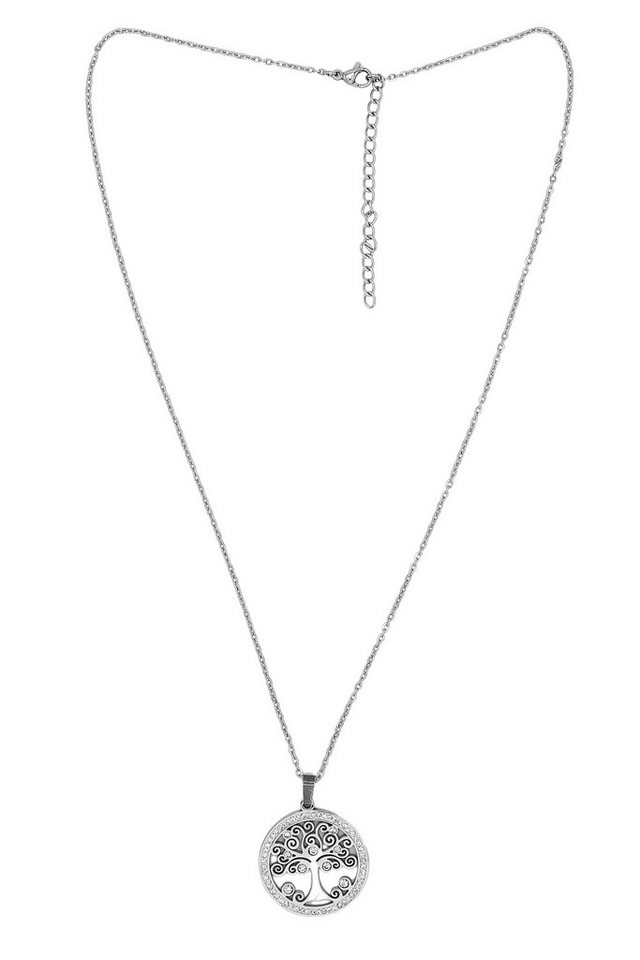 COLLEZIONE ALESSANDRO Kette mit Anhänger Crystal Roots, mit symbolischem Lebensbaum Anhänger von COLLEZIONE ALESSANDRO