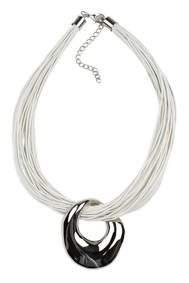 COLLEZIONE ALESSANDRO Kette mit Anhänger Evora, mit üppigem Metallanhänger von COLLEZIONE ALESSANDRO