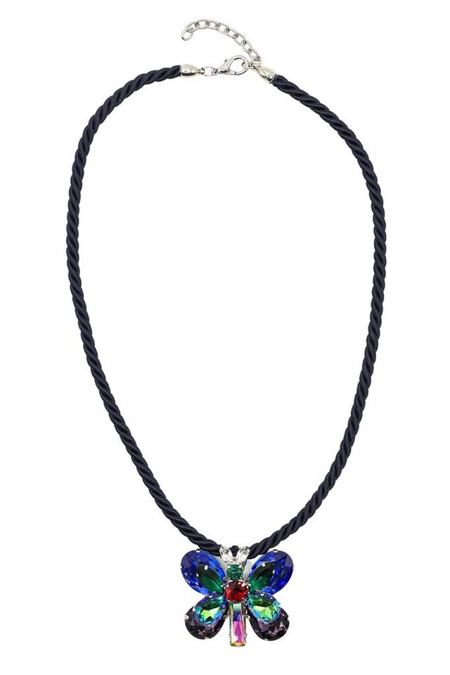 COLLEZIONE ALESSANDRO Kette mit Anhänger Farfalla, mit facettierten Glassteinen COLLEZIONE ALESSANDRO Kette mit Anhänger Farfalla, mit facettierten Glassteinen von COLLEZIONE ALESSANDRO
