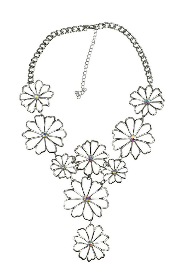 COLLEZIONE ALESSANDRO Kette mit Anhänger Flower, Kette mit filigranen Blüten von COLLEZIONE ALESSANDRO