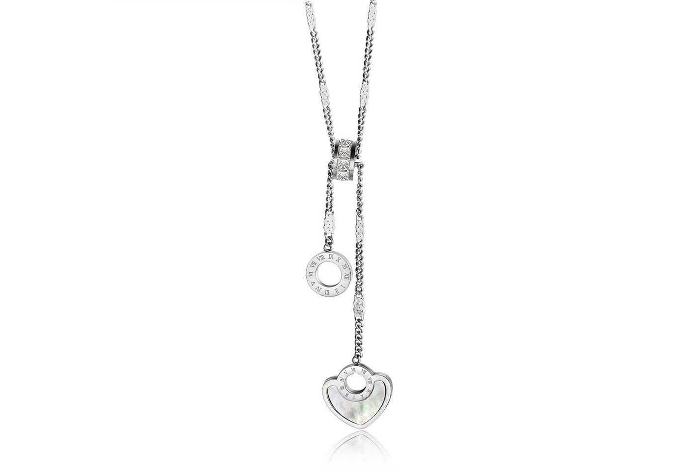 COLLEZIONE ALESSANDRO Kette mit Anhänger Heart, mit Perlmutteinlage von COLLEZIONE ALESSANDRO