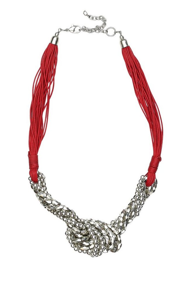 COLLEZIONE ALESSANDRO Kette mit Anhänger Hera, mehrere Reihen aus Metallperlen geknotet von COLLEZIONE ALESSANDRO