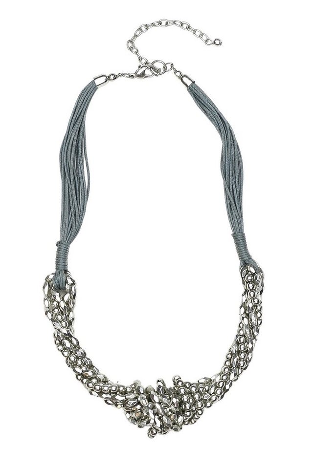 COLLEZIONE ALESSANDRO Kette mit Anhänger Hera, mehrere Reihen aus Metallperlen geknotet von COLLEZIONE ALESSANDRO
