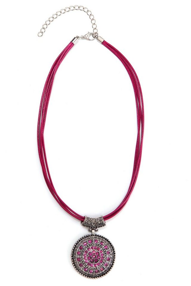 COLLEZIONE ALESSANDRO Kette mit Anhänger Jet, mit runden Anhänger von COLLEZIONE ALESSANDRO
